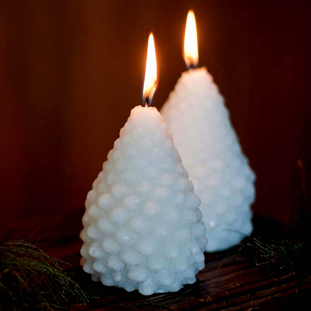 Pine candles by Terra Cruda