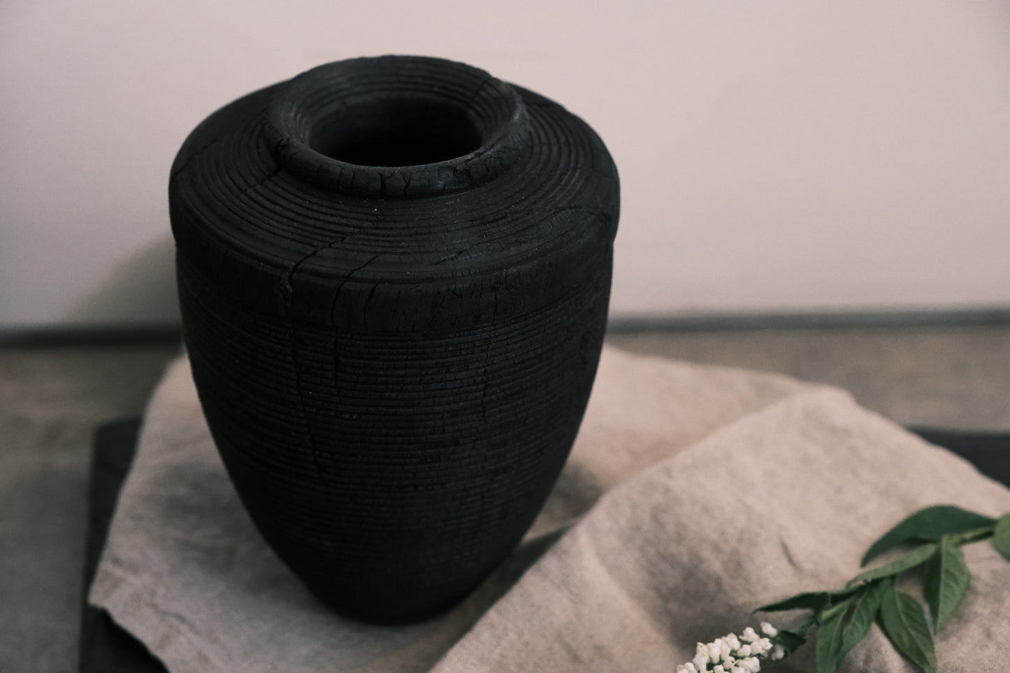 Image of Terra Cruda Red Gum Wooden Vase Vessel Decor